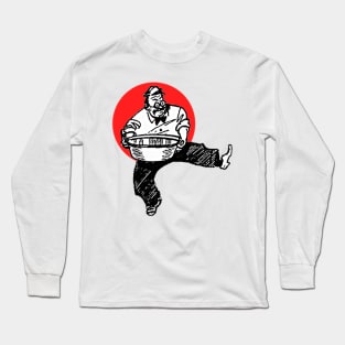 man holding a water basin Long Sleeve T-Shirt